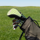 Green Polka Dots, Polka Dot Pattern, Jouw naam Golfheadcover (Insitu)