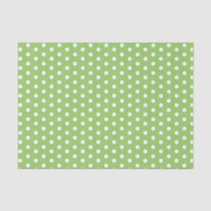 Green Polka Dots Tissuepapier