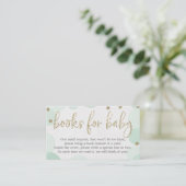 Green PolkaDot Demande de Baby shower Invitation (Debout devant)
