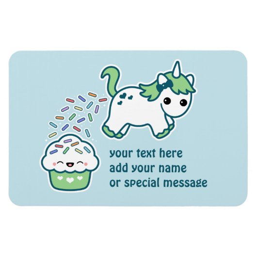 Green Pooping Unicorn Magneet (Horizontaal)