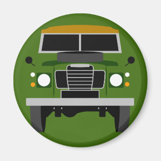 Green Pop art Classic MK3 Land Rover Magneet