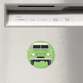 Green Pop art Classic MK3 Land Rover Magneet (Insitu (Vaatwasser))