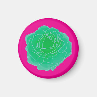 Green Pop Art Roos Magneet