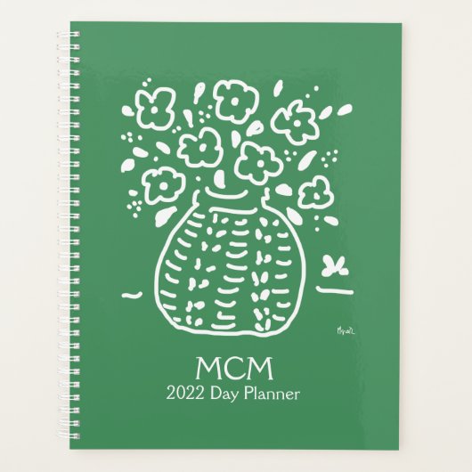 Green Posy Vase Planner (Voorkant)