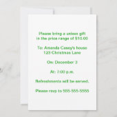 Green Present Christmas Exchange Party Invitations (Dos)
