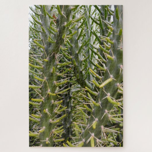 Green Prickly Cactus Plant Legpuzzel (Verticaal)