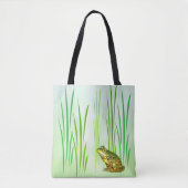 Green Princess Frog Animal Canvas tas (Voorkant)