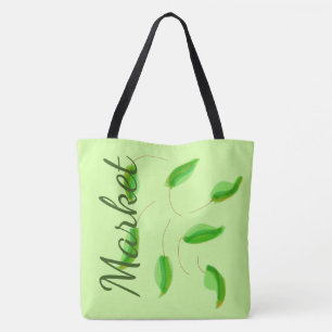 Green Produce Market Bag Tote Bag