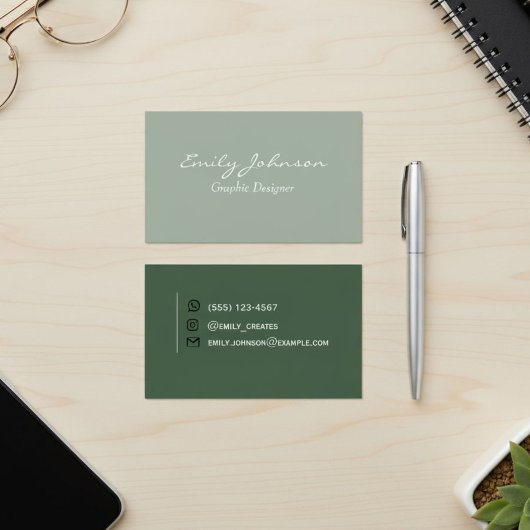 Green Professional Business Card