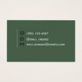 Green Professional Business Card (Dos)