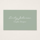 Green Professional Business Card (Devant)