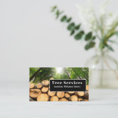 Green Professional Tree Trimming Service Visitekaartje (Staand voorkant)