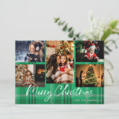 Green Pset 5 Merry kerstfoto (Staand voorkant)