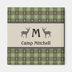 Green Pset Deer Cabin Fridge Magneet