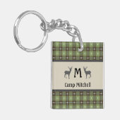 Green Pset Deer Cabin Sleutelhanger (Voorkant Links)