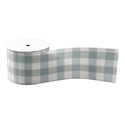 Green Pset Gingham Country Farmhouse Simple Grosgrain Lint (Spoel)