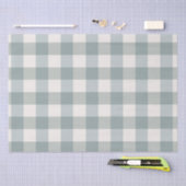 Green Pset Gingham Country Farmhouse Simple Tissuepapier (Craft)