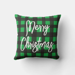 Green Pset Merry kerst Kussen