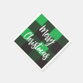 Green Pset Pattern Merry Kerstry Servet (Hoek)