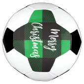 Green Pset Pattern Merry Kerstry Voetbal (Gedraaid)