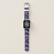 Green Purple and Blue Camo abstract