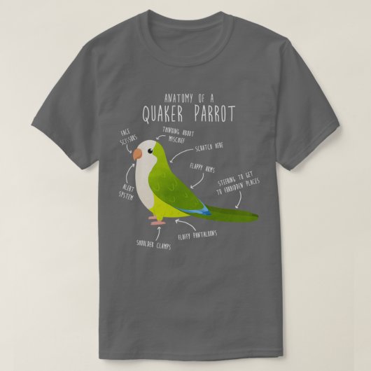 Green Quaker Anatomy T-shirt (Design voorkant)