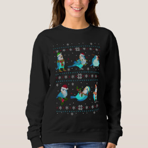 Green Quaker Ugly KerstSweater Funny Parrot O Trui