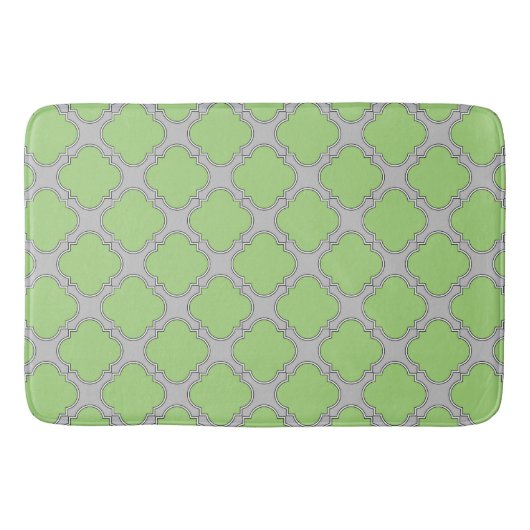 Green Quatrefoil Badmat (Voorkant)