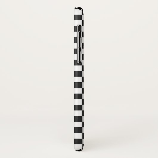 Green Racing Stripe Design iPhone X Coque (Dos/Gauche)