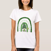 Green Rainbow Gnome St Patrick's Day T-Shirt (Voorkant)