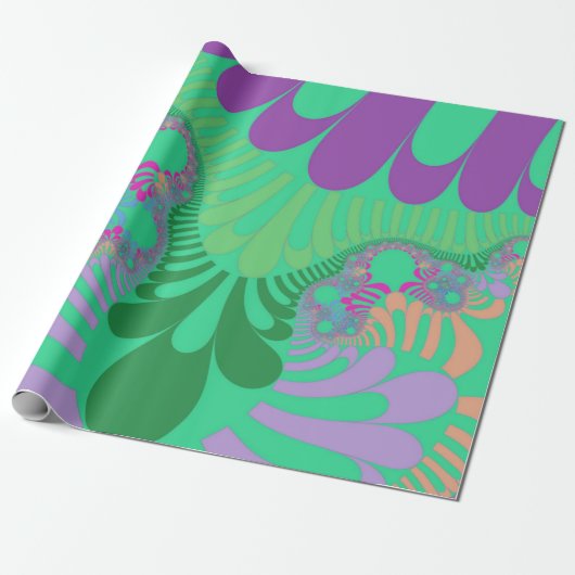 Green Rainbow Mod Cadeaupapier (Uitgerold)