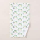 Green Rainbow Painting Irish Pattern Towel set Bad Handdoek (Handdoek)