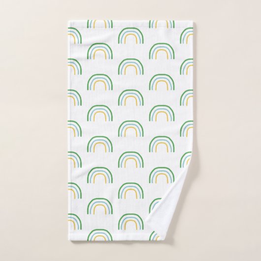 Green Rainbow Painting Irish Pattern Towel set Bad Handdoek (Handdoek)