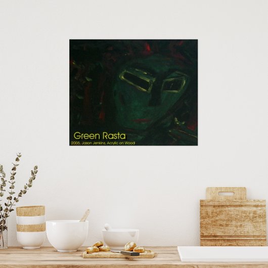 GREEN RASTA POSTER (Keuken)