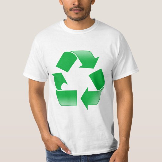 GREEN RECYCLEN SYMBOOL T-SHIRT (Voorkant)