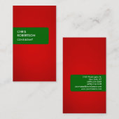 Green Red Attractive Visitekaartje (Voorkant / Achterkant)