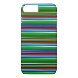 Green Red Blue Mexican Sarape iPhone 8 Plus / 7 Plus Hoesje