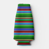 Green Red Blue Mexican Sarape Flesjeskoeler (Voorkant)