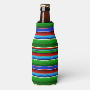 Green Red Blue Mexican Sarape Flesjeskoeler