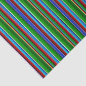 Green Red Blue Mexican Sarape Tissuepapier (Detail)