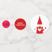 Green & Red Christmas Gnomes Confetti (Derrière)