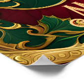 Green Red Christmas Holiday Poster (Hoek)