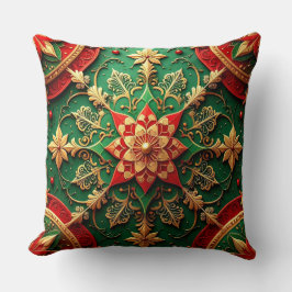 Green Red Decorative Christmas Throw Pillow Kussen