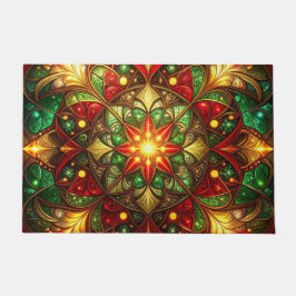 Green Red Decorative Holiday Doormat Deurmat