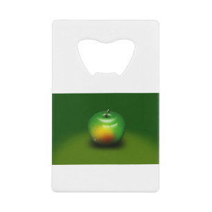 Green-Red Delicious Apple Kredietkaart Flessenopener