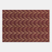 Green & Red Xmas Designs2 Inpakpapier Vel (Voorkant 3)