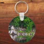 Green Reflections Button Sleutelhanger (Voorkant)