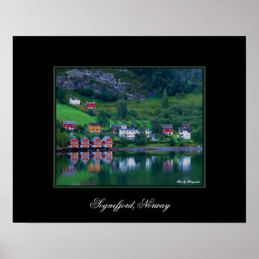 Green Reflections Norvège Poster (Devant)