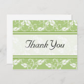 Green Regency Dank u Briefkaarten (Voorkant / Achterkant)