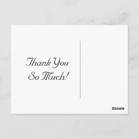 Green Regency Dank u Briefkaarten (Achterkant)